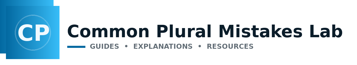 Common Plural Mistakes Lab